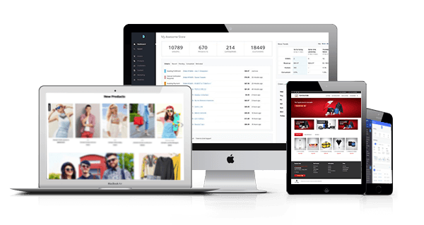 BigCommerce on desktop laptop mobile