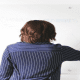Woman using whiteboard
