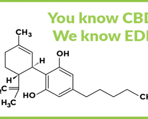 CBD Formula under Text that says You know CBD. We Know EDI.