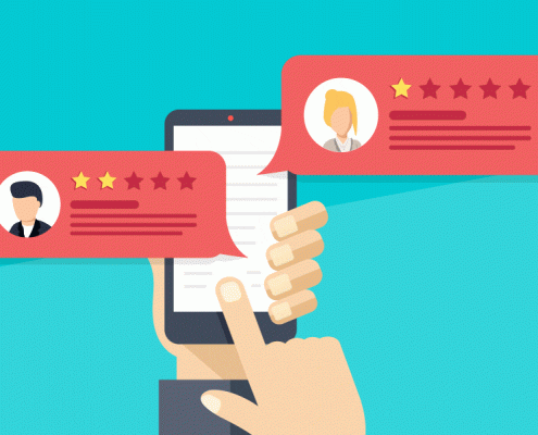 online reviews banner
