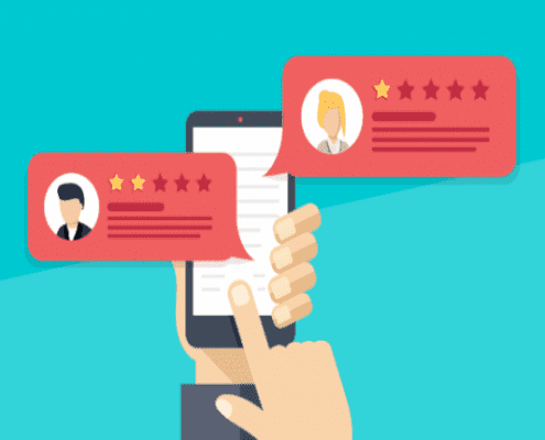 online reviews banner