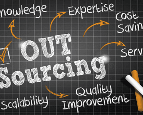 Out Sourcing on a blackboard