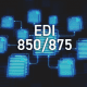 EDI documents with 850/875 written on them