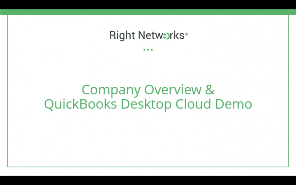 Quick Books Cloud Demo guide.