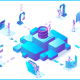 Animated image of supply chain technology