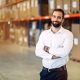 Man standing in a warehouse