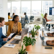 People working in an office